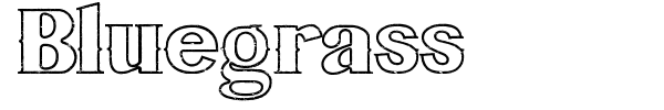 Bluegrass font preview